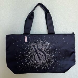 Victoria’s Secret Black Bling Shine Tote Bag